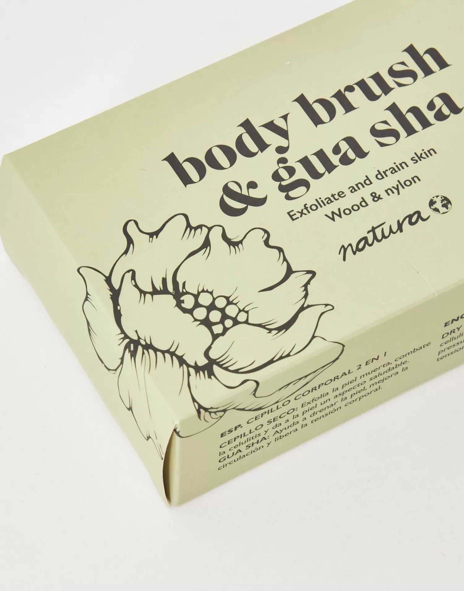 Natura Selection Cepillo Corporal Con Gua Sha