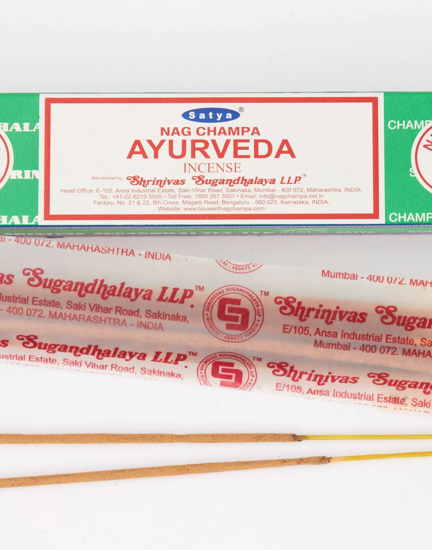 Natura Selection Incienso Nag Champa Ayurveda