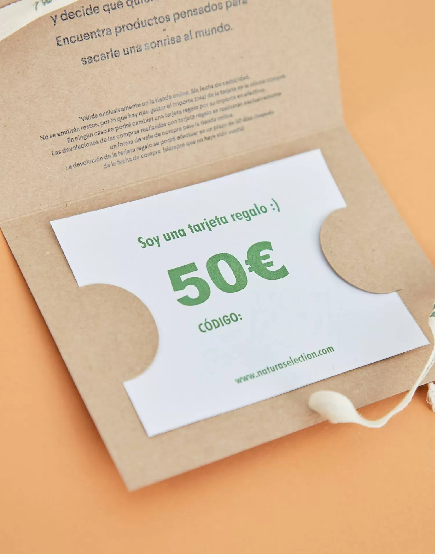 Natura Selection Tarjeta Regalo 50€ Impresa